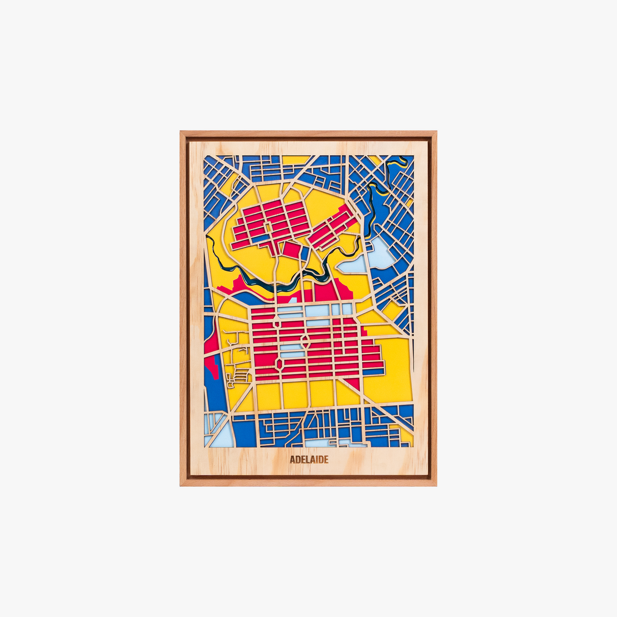 Wooden Wall Art - Australian City Maps