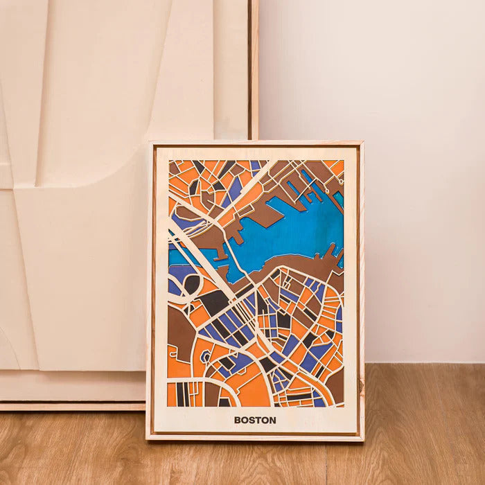 Wooden City Maps of American Cities
