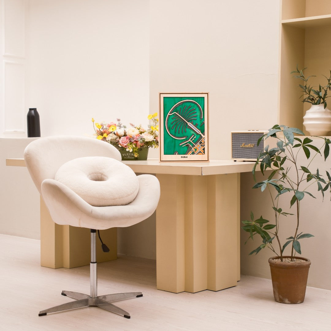 Wooden Wall Art - Middle East City Map