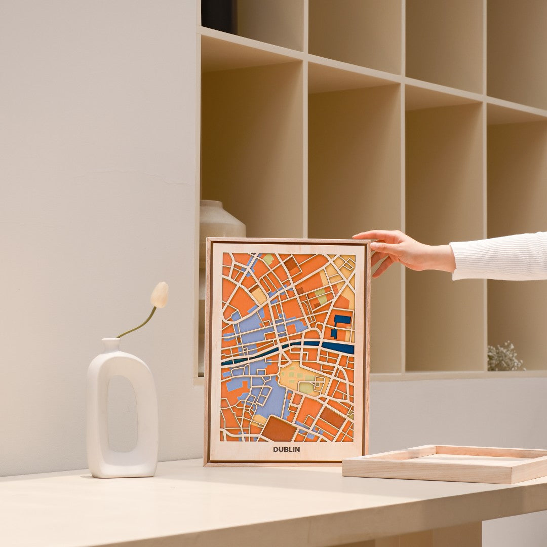 Wooden Wall Art - Western EU Cities