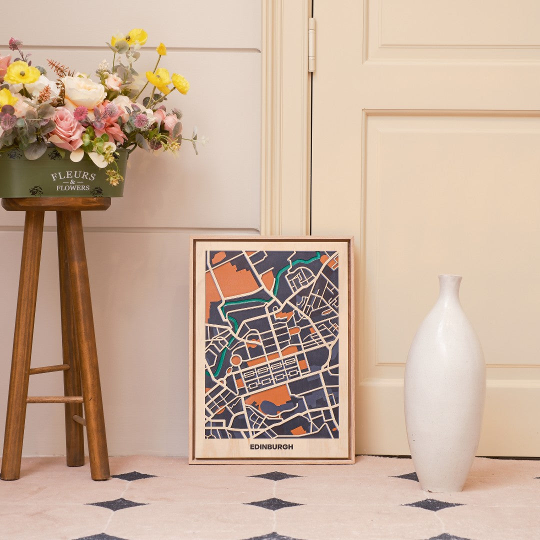 Wooden Wall Art - Northern EU Cities