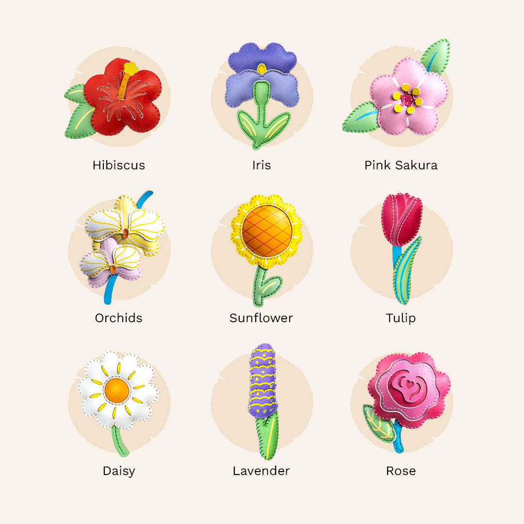 Flower Collection Bag Charm