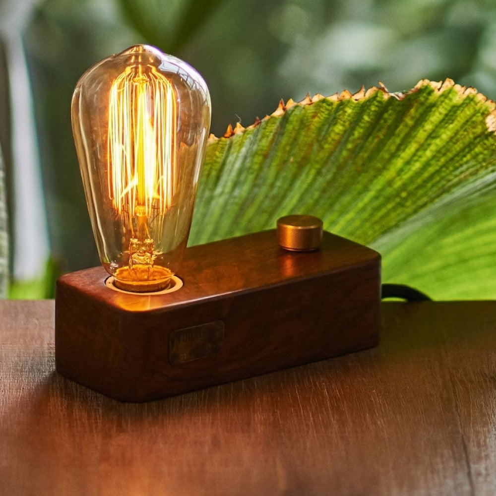 Minimalist Wooden Table Lamp