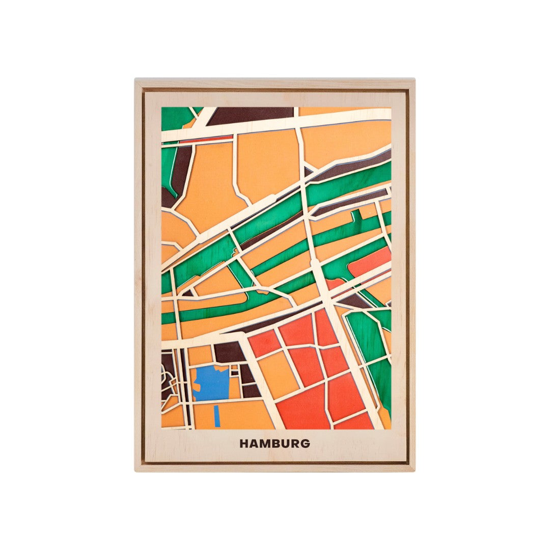 Wooden Wall Art - Western EU Cities