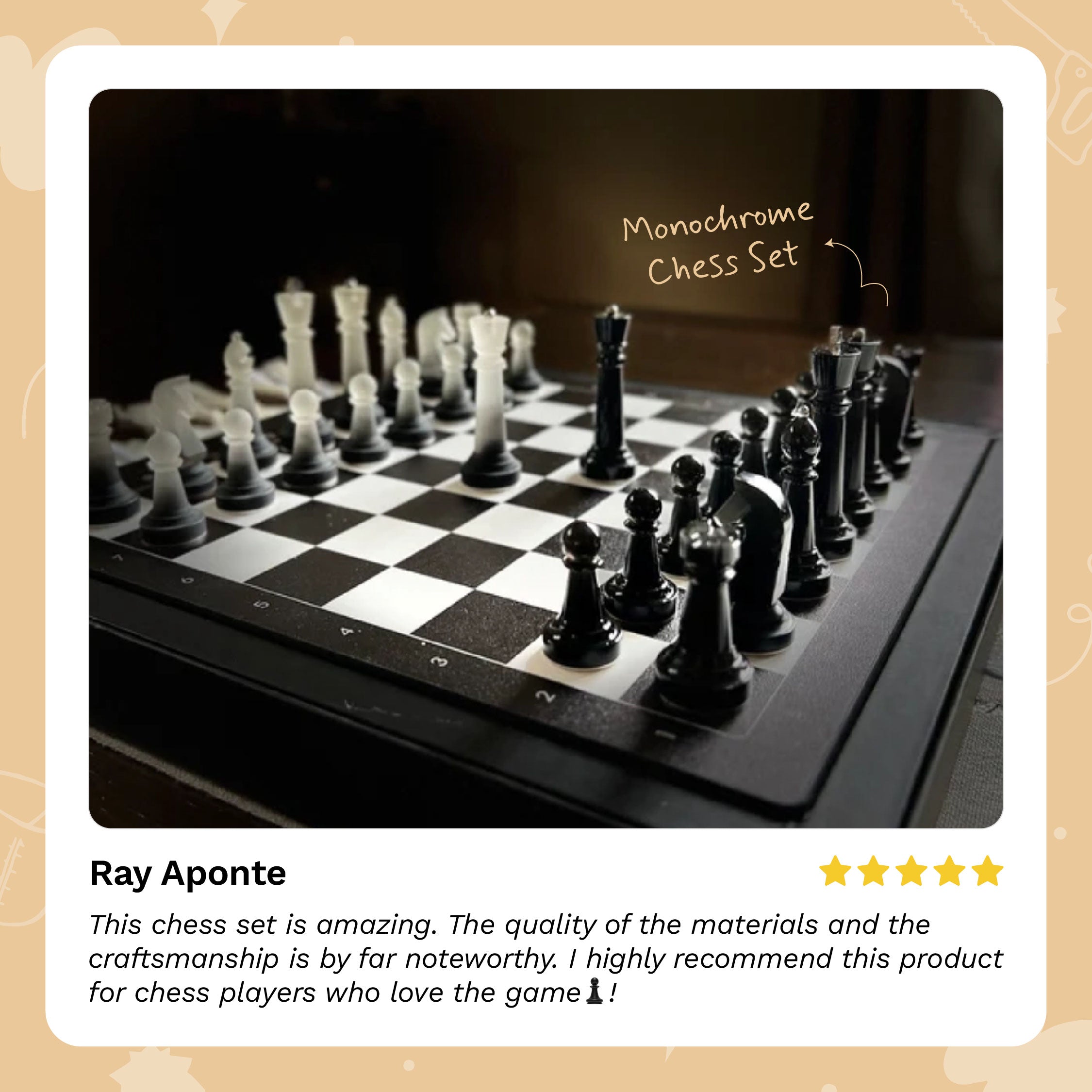 Monochrome Chess Set