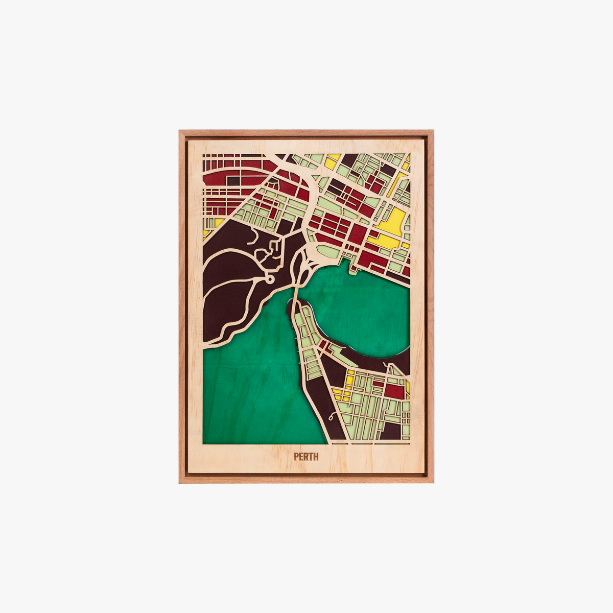 Wooden Wall Art - Australian City Maps