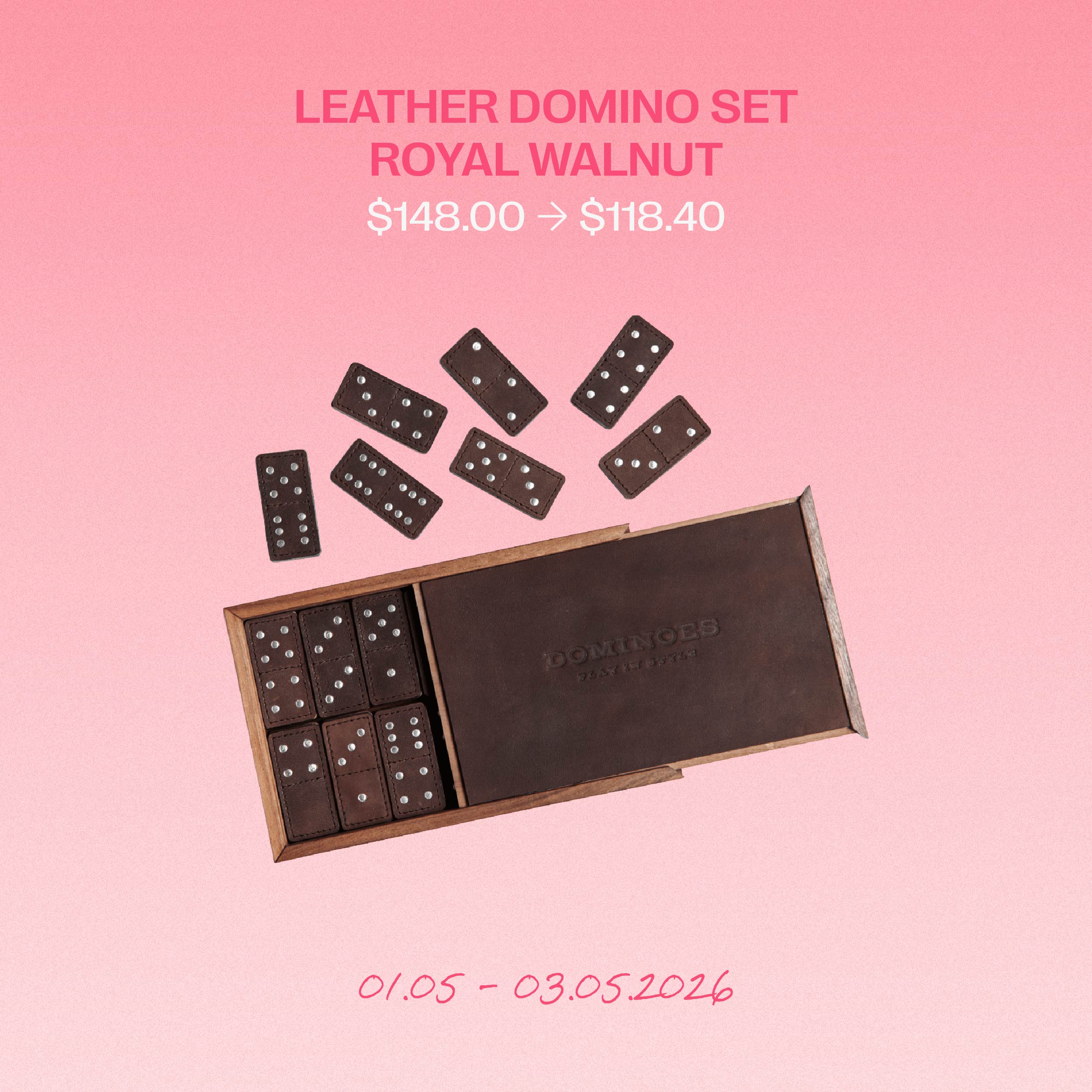 Leather Domino Set
