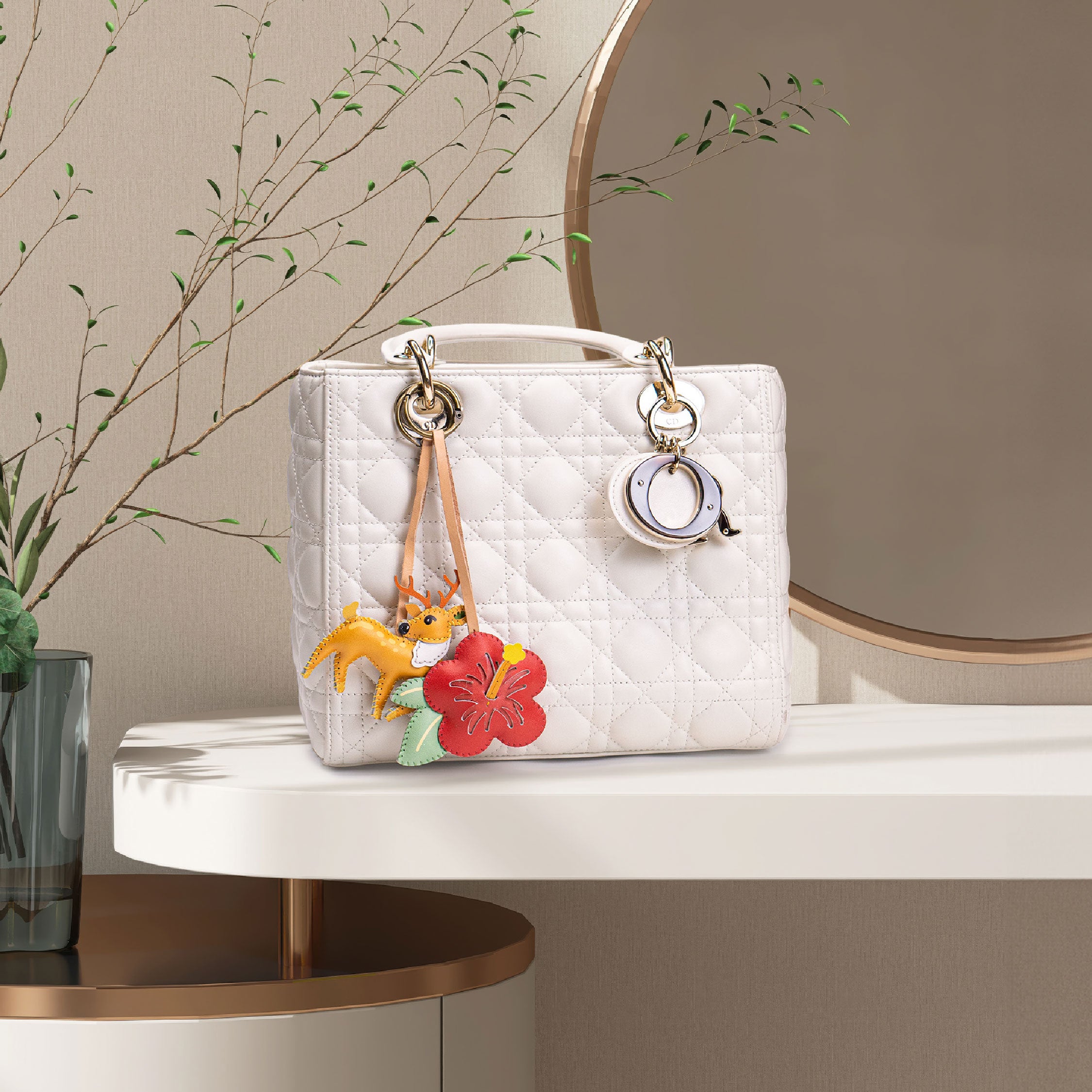 Flower Collection Bag Charm