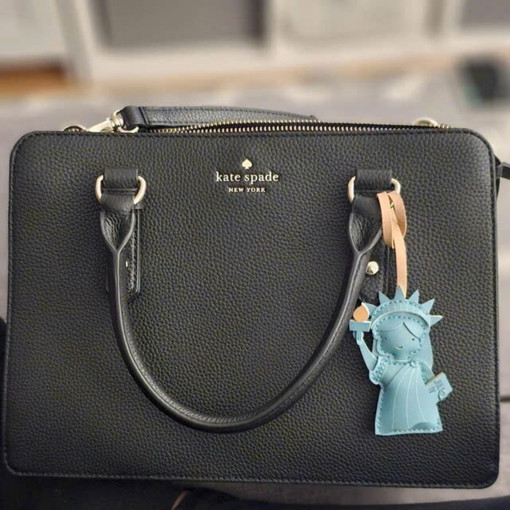 Lady of Liberty Leather Bag Charm
