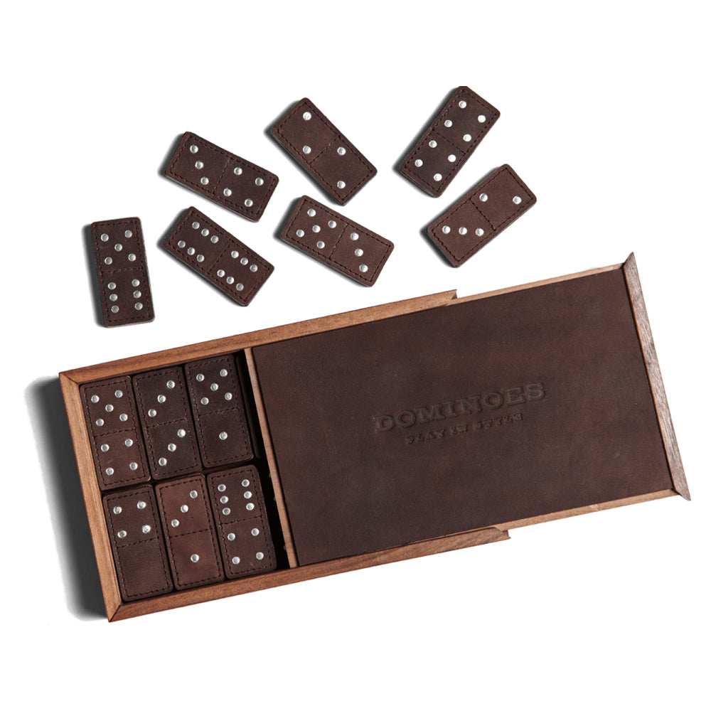 Leather Domino Set