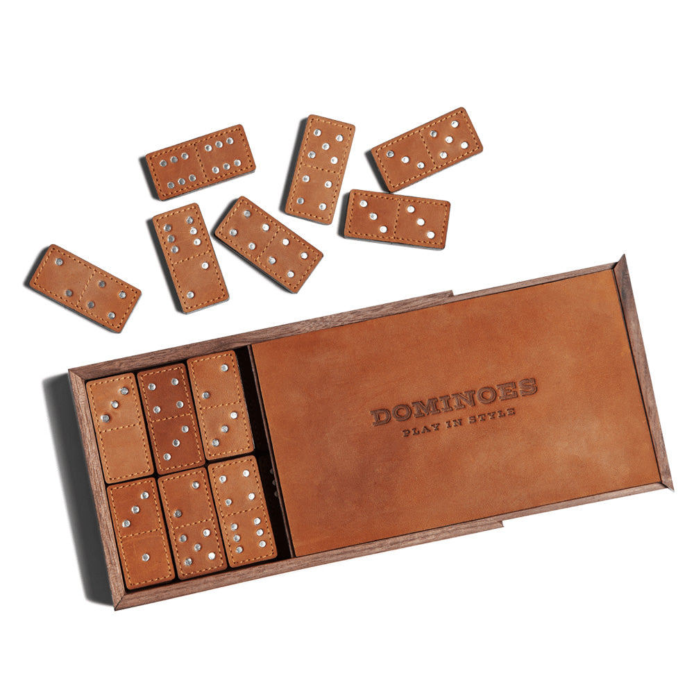 Leather Domino Set