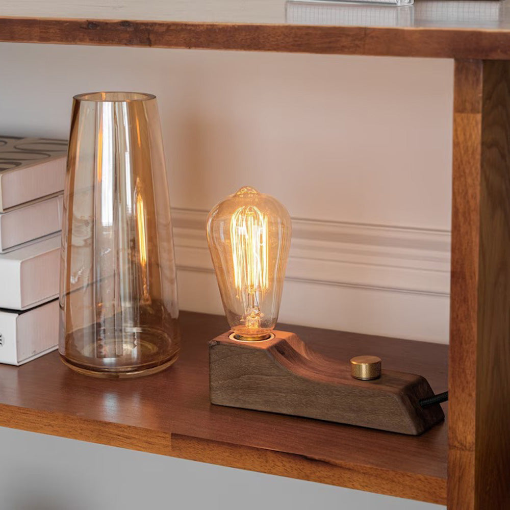 Small Wood Table Lamp