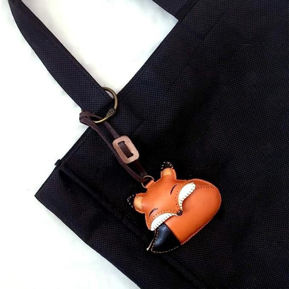 Fox Leather Bag Charms