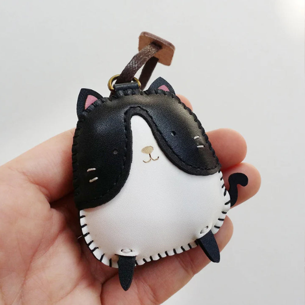 Leather Bag Charm - Cat Collection