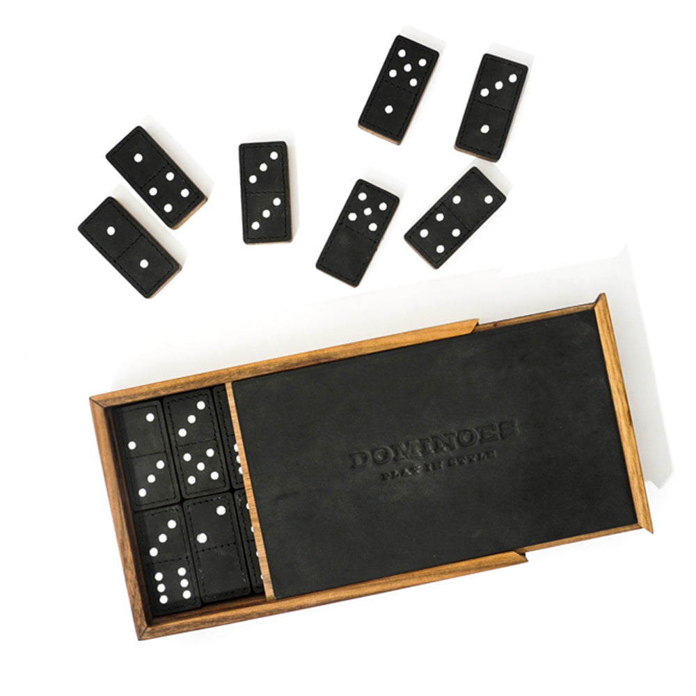 Leather Domino Set