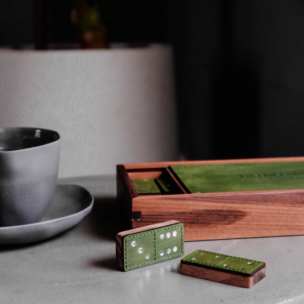 Leather Domino Set