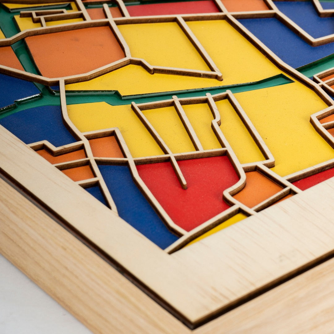 Wooden Wall Art - Southern EU Cities