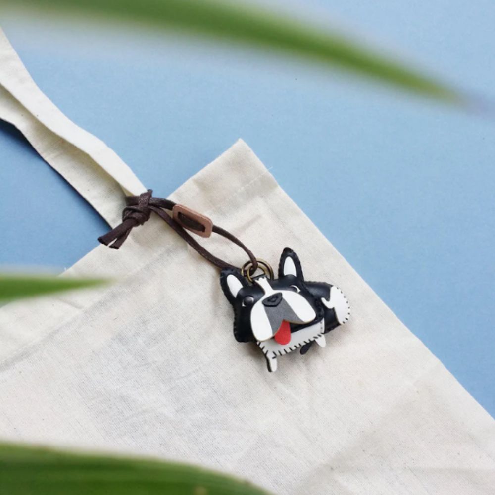 Leather Bag Charm - Dog Collection