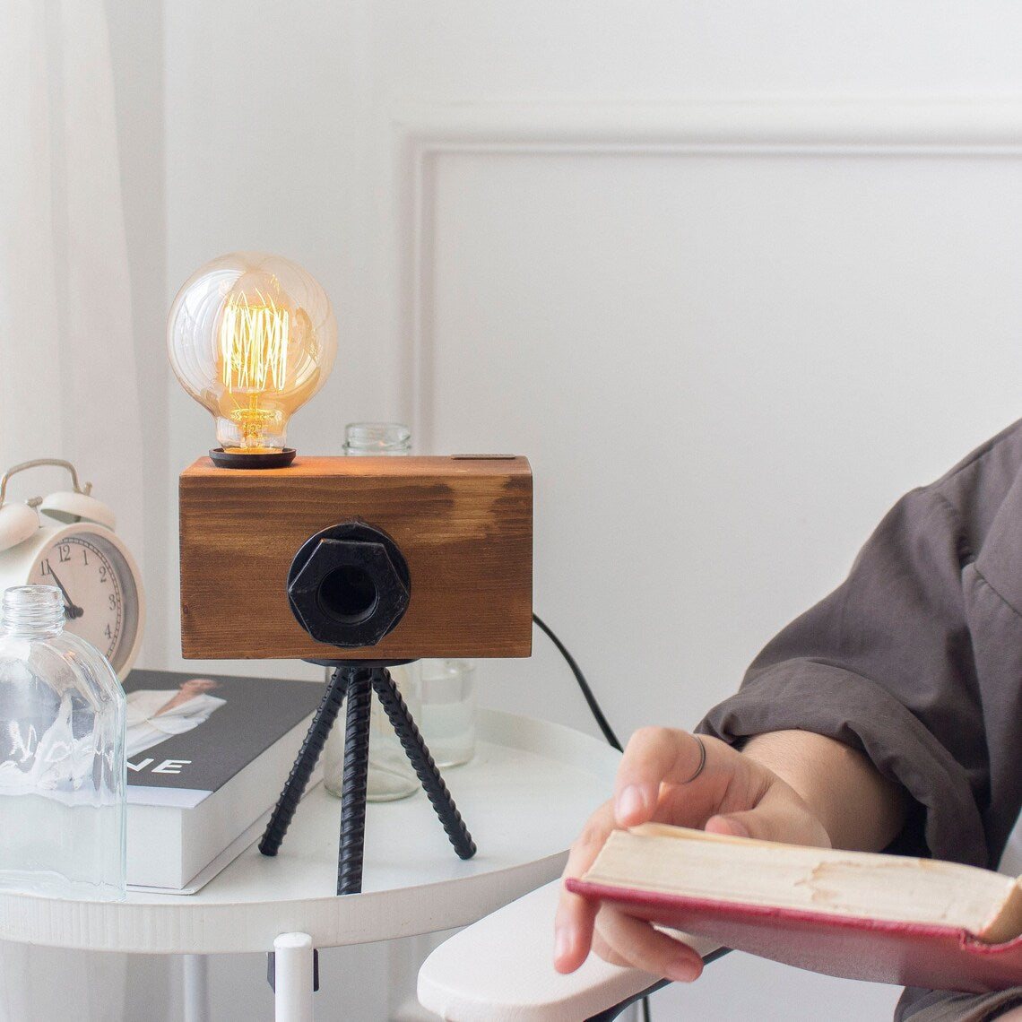 Vintage Camera Lamp