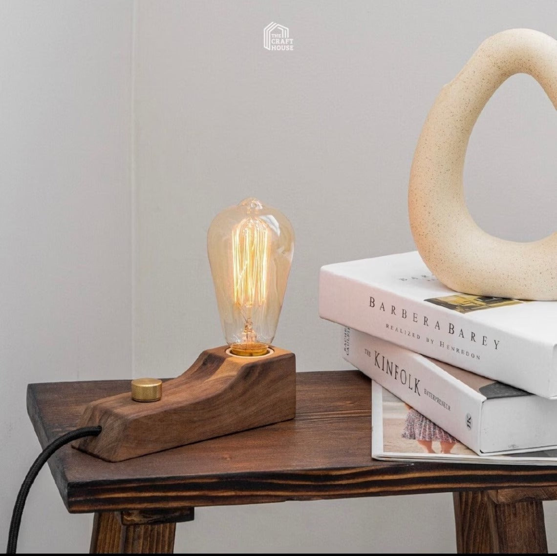 Small Wood Table Lamp