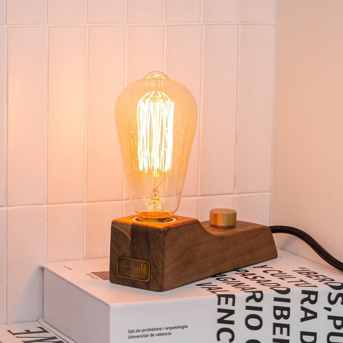 Small Wood Table Lamp