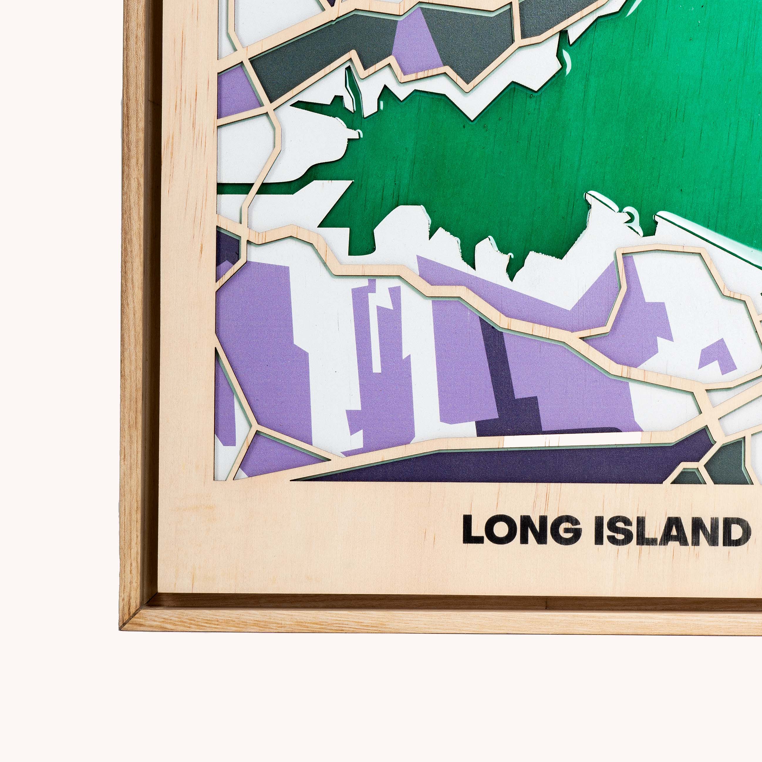 Wooden Wall Art - Long Island City Map