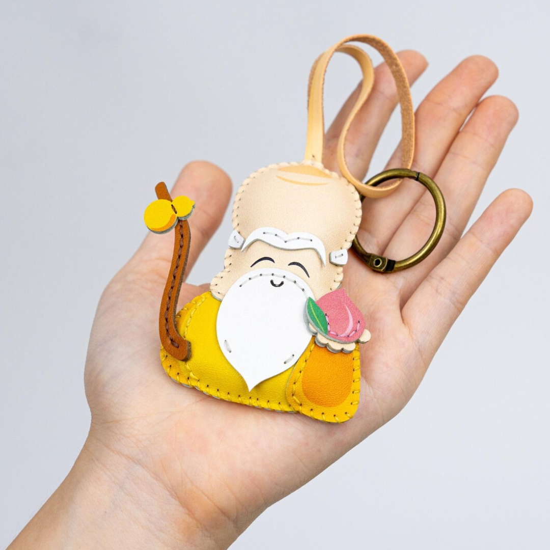 The Three Gods Leather Bag Charm