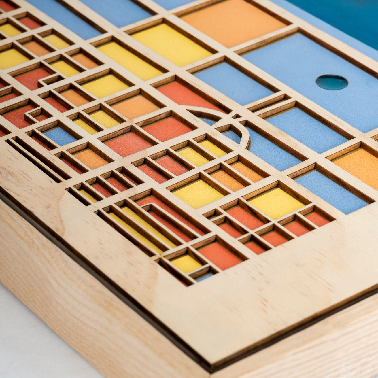 Wooden Wall Art - Chicago City Map