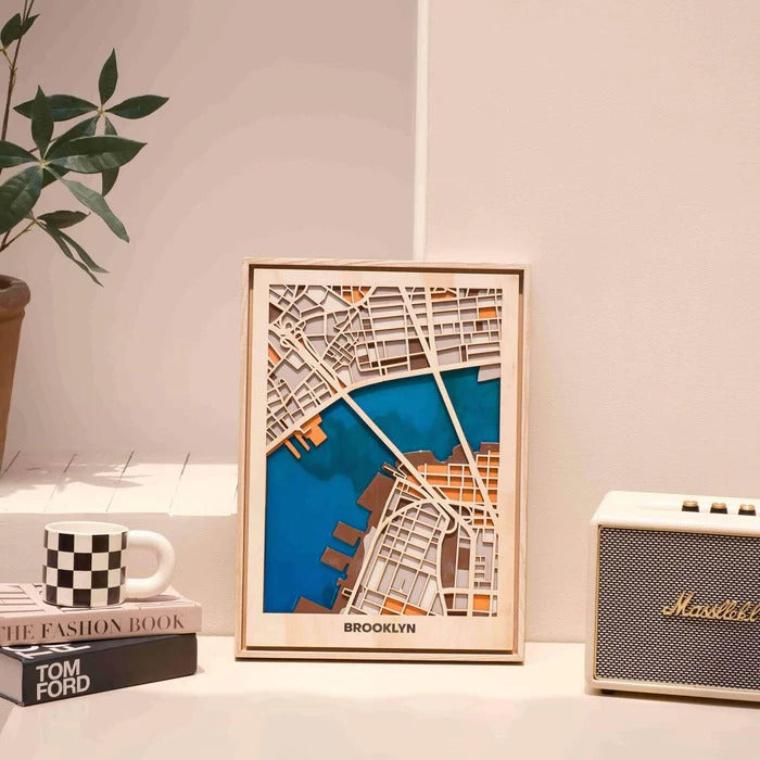 Wooden City Maps of American Cities