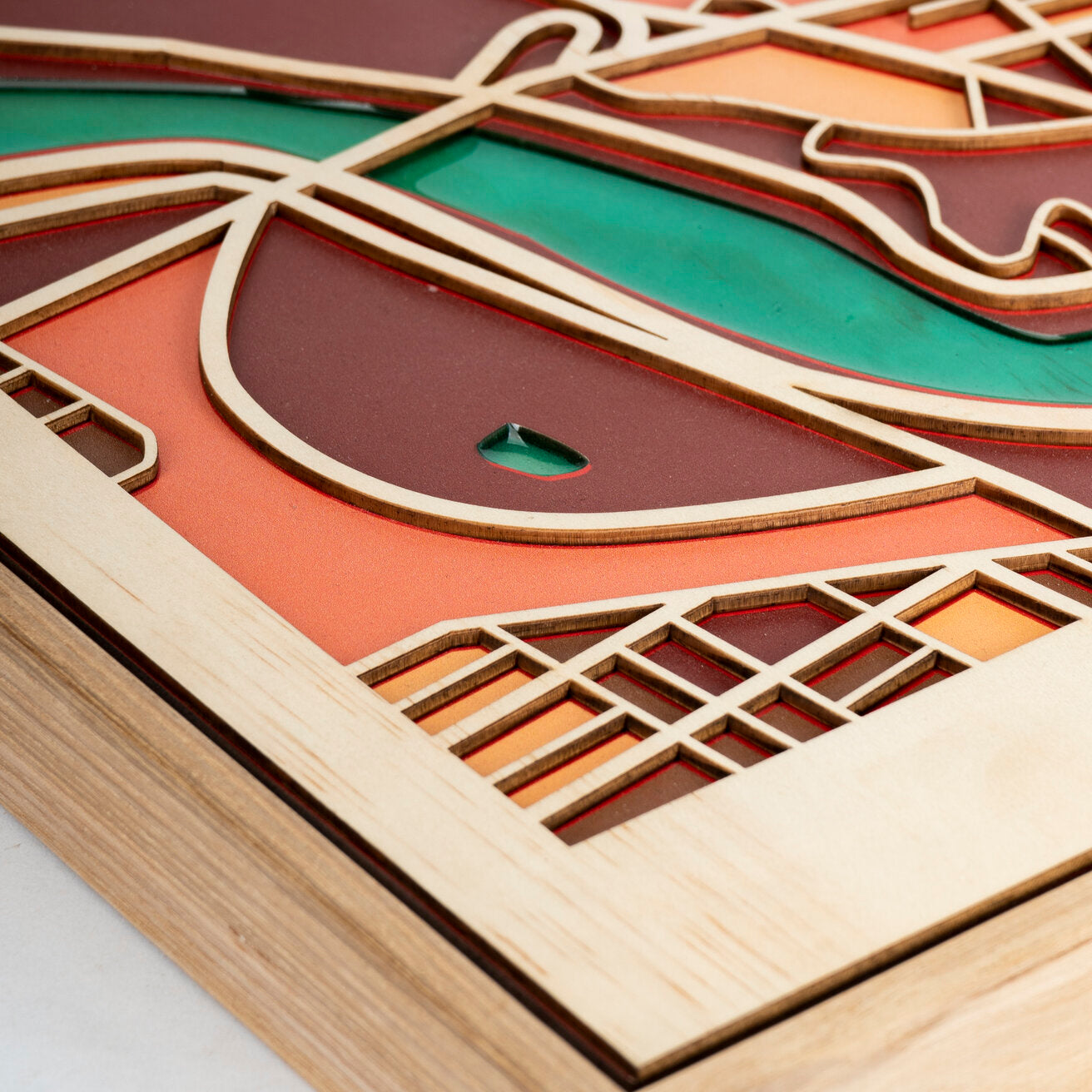 Wooden Wall Art - Philadelphia City Map