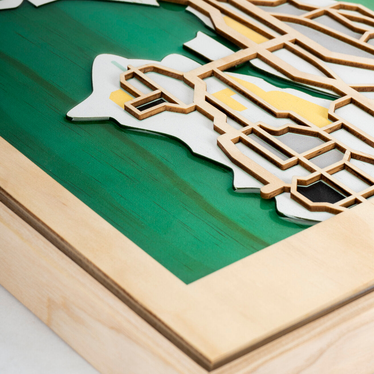 Wooden Wall Art - Seattle City Map
