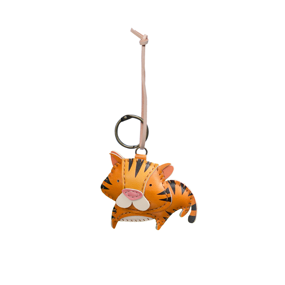 Tiger Leather Bag Charms