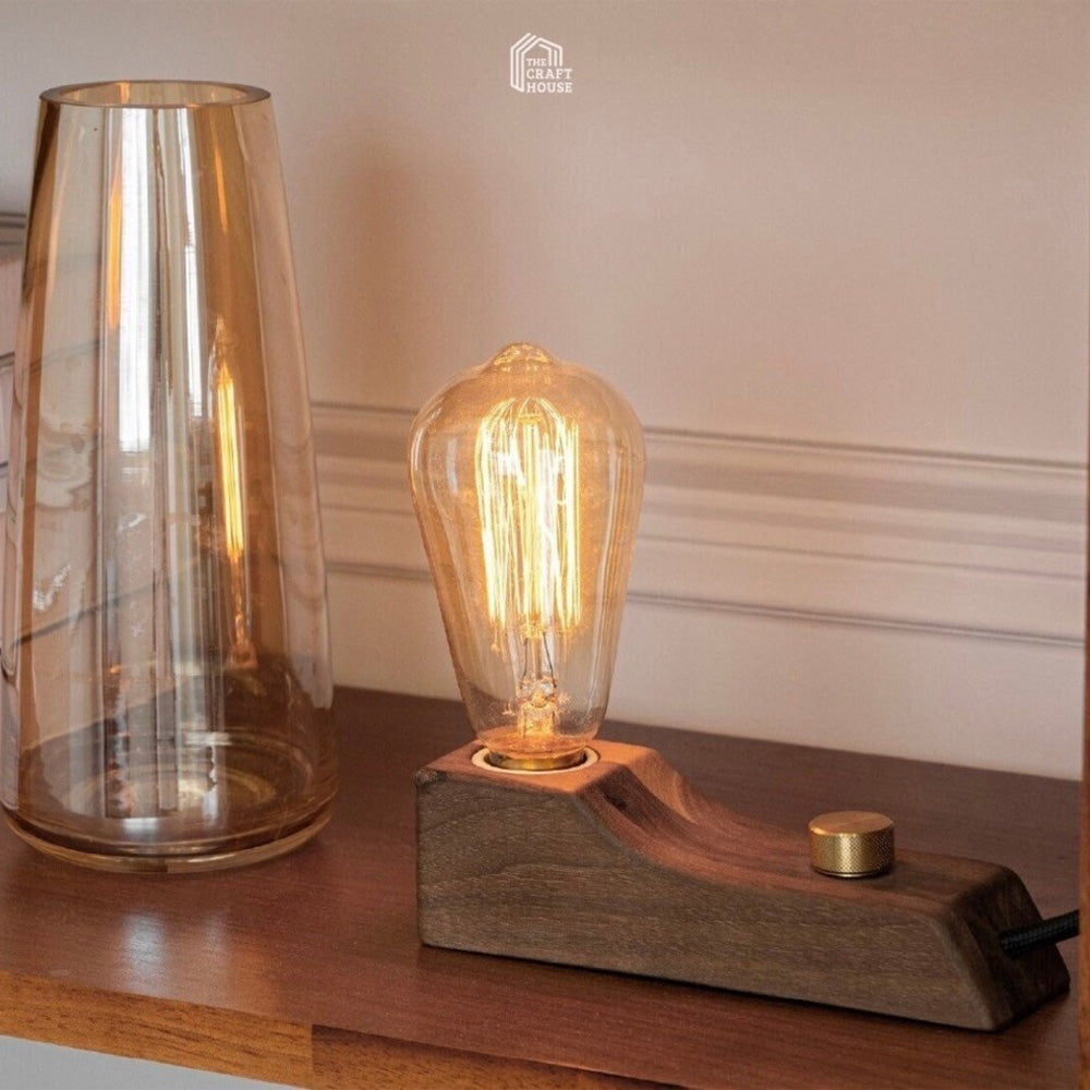 Small Wood Table Lamp