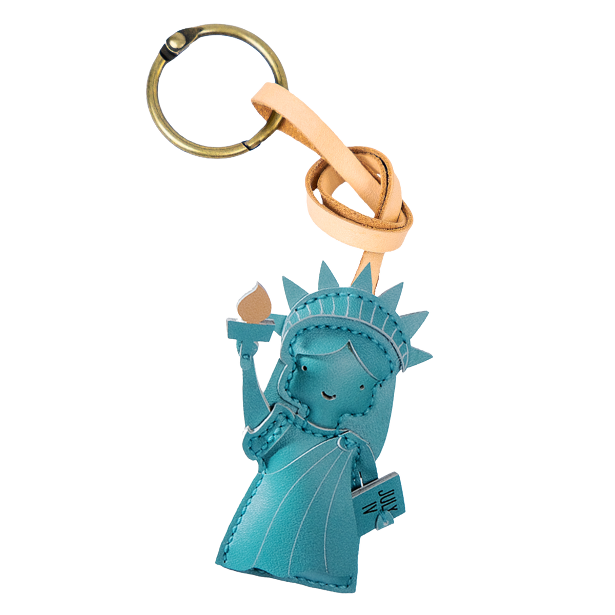 Lady of Liberty Leather Bag Charm