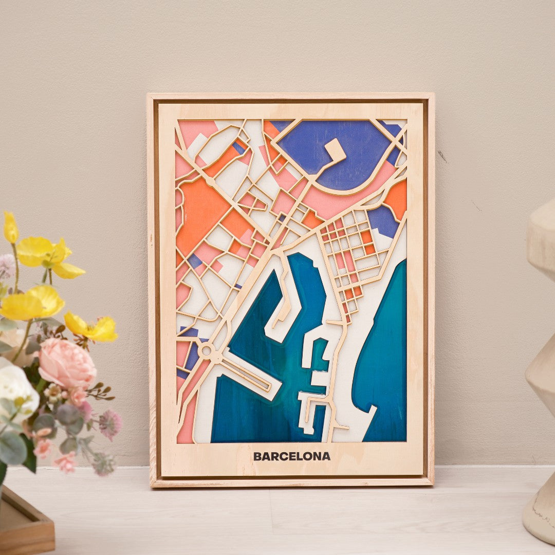 Wooden Wall Art - Southern EU Cities