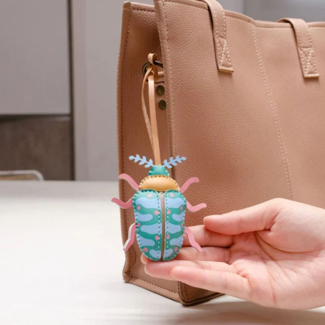 Leather Bag Charm - Insects Collection