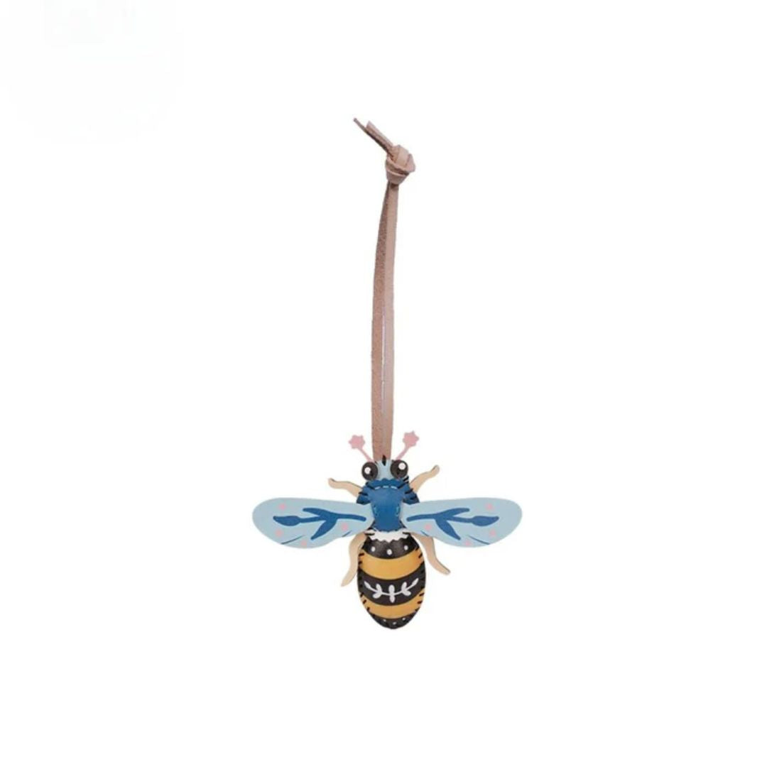 Leather Bag Charm - Insects Collection