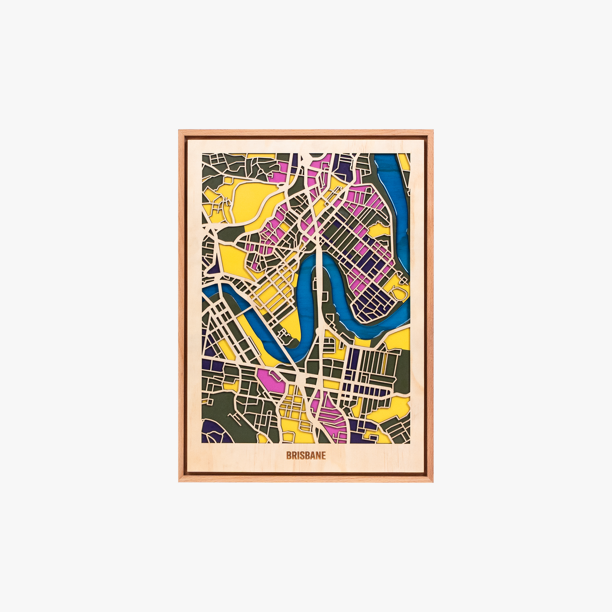 Wooden Wall Art - Australian City Maps