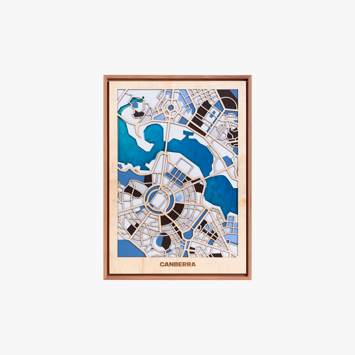 Wooden Wall Art - Australian City Maps