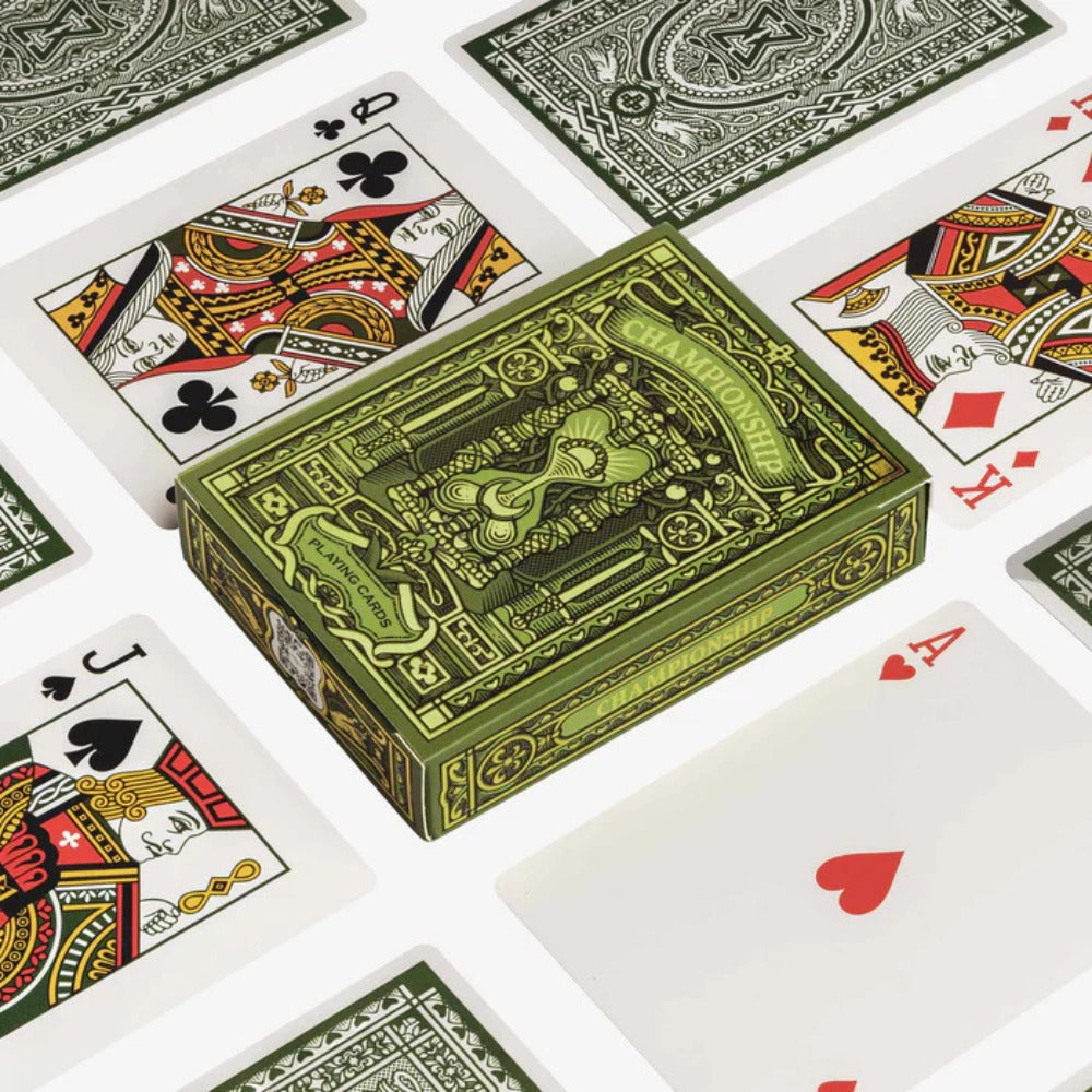 Championship playing card green