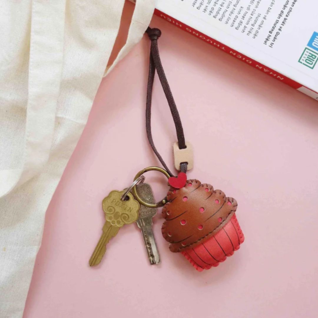 Leather Bag Charm - Food Collection