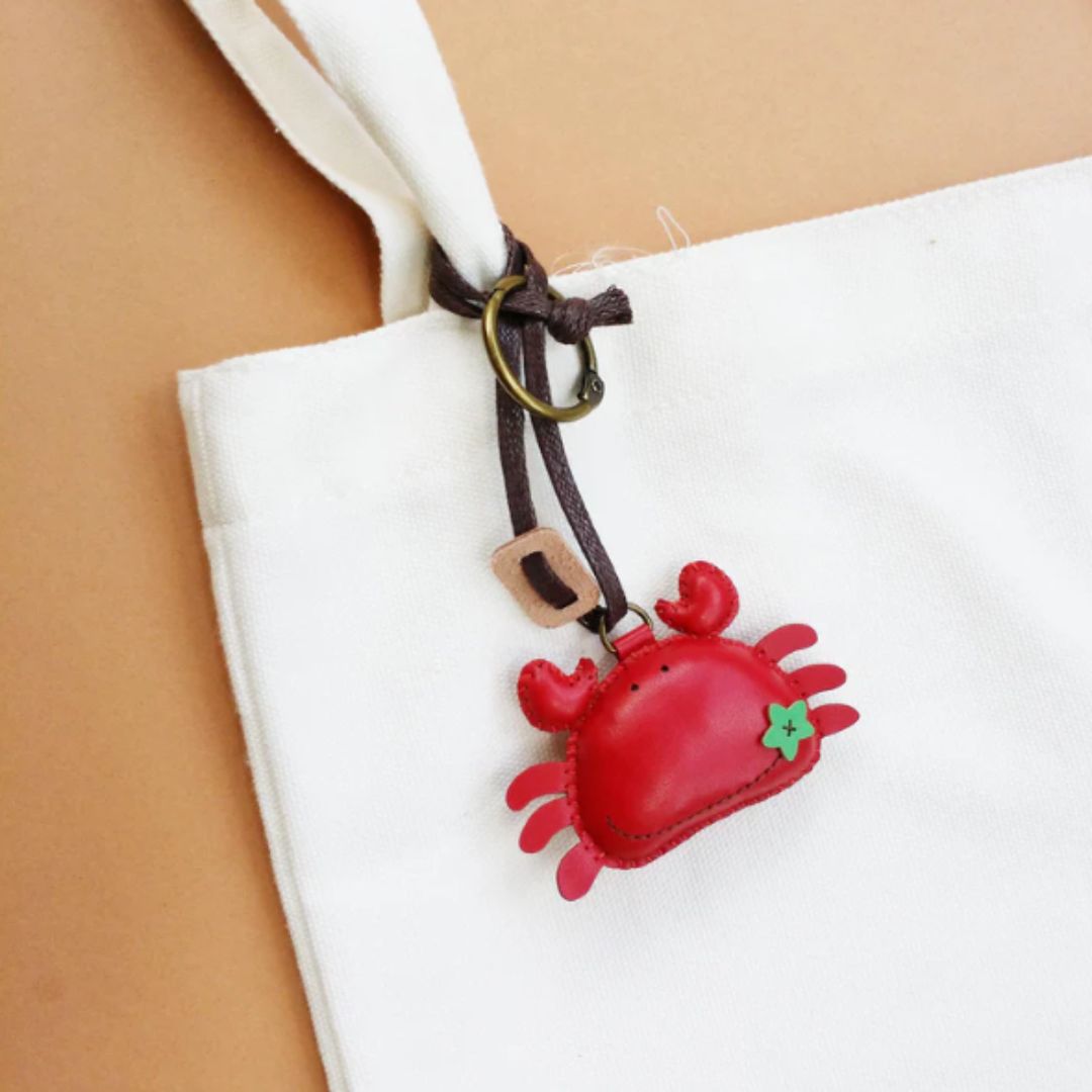 Leather Bag Charm - Sea Creatures Collection