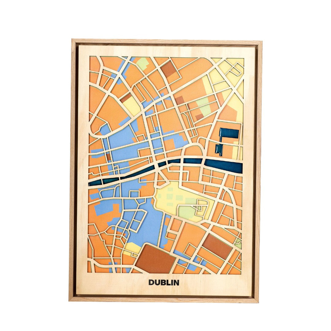 Wooden Wall Art - Western EU Cities