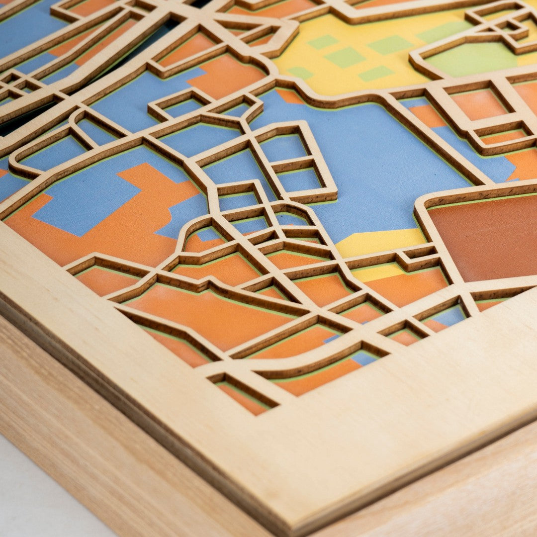 Wooden Wall Art - Western EU Cities