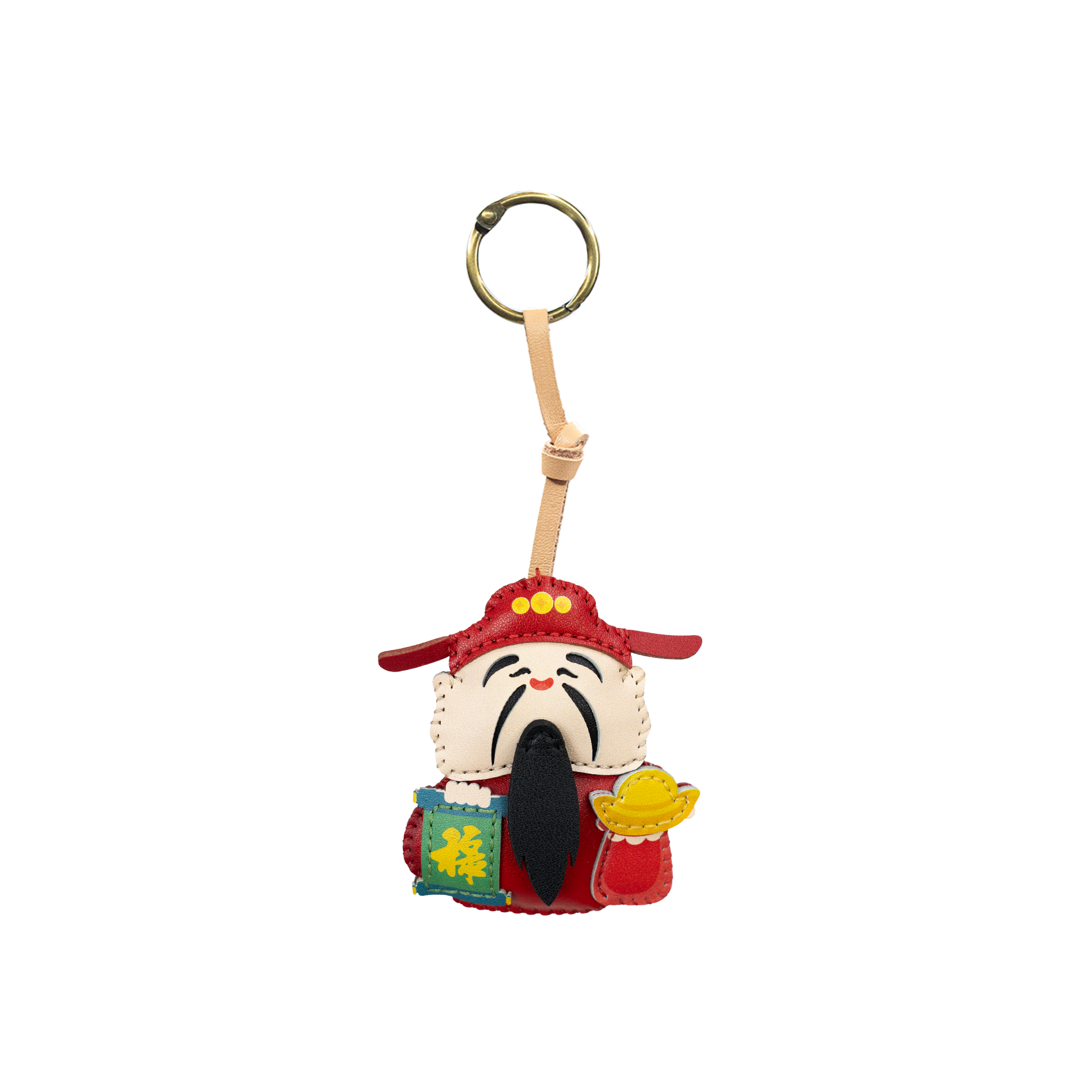 The Three Gods Leather Bag Charm