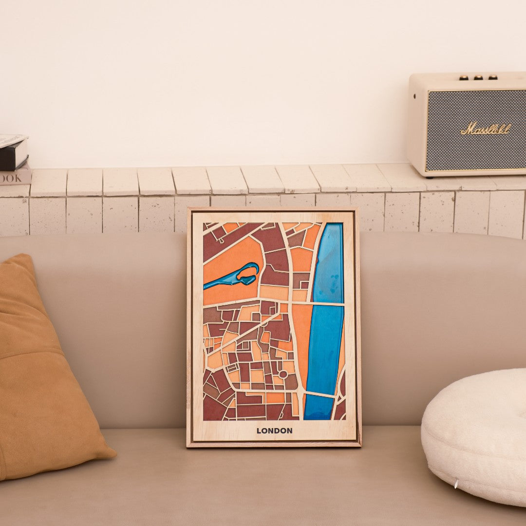 Wooden Wall Art - Western EU Cities