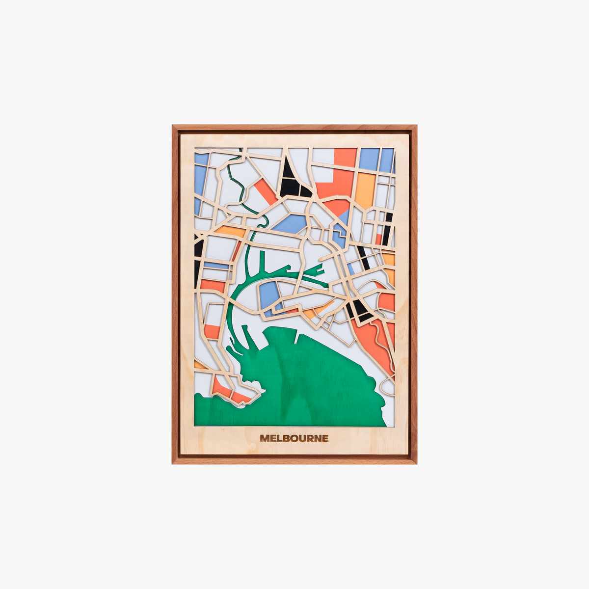 Wooden Wall Art - Australian City Maps