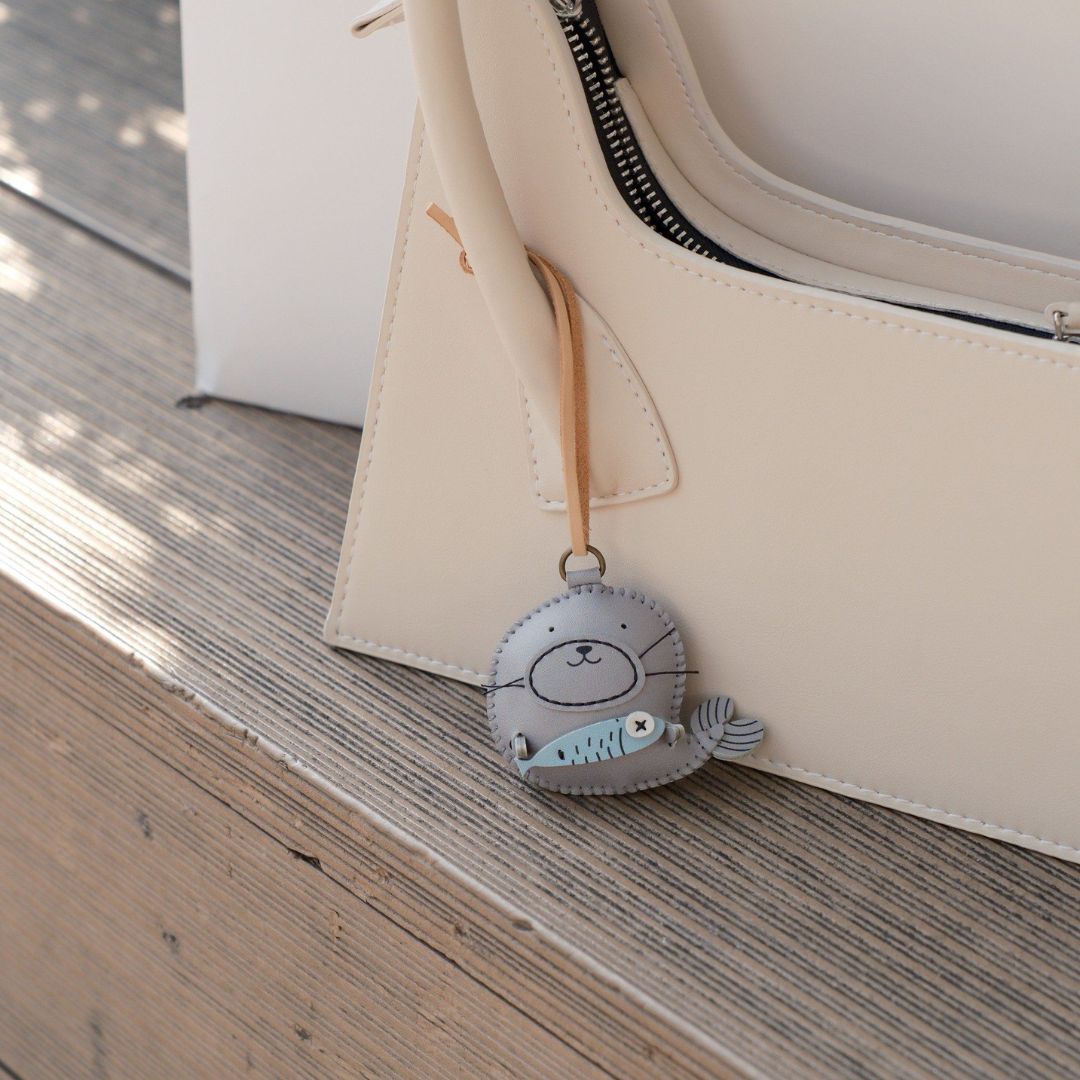 Leather Bag Charm - Sea Creatures Collection