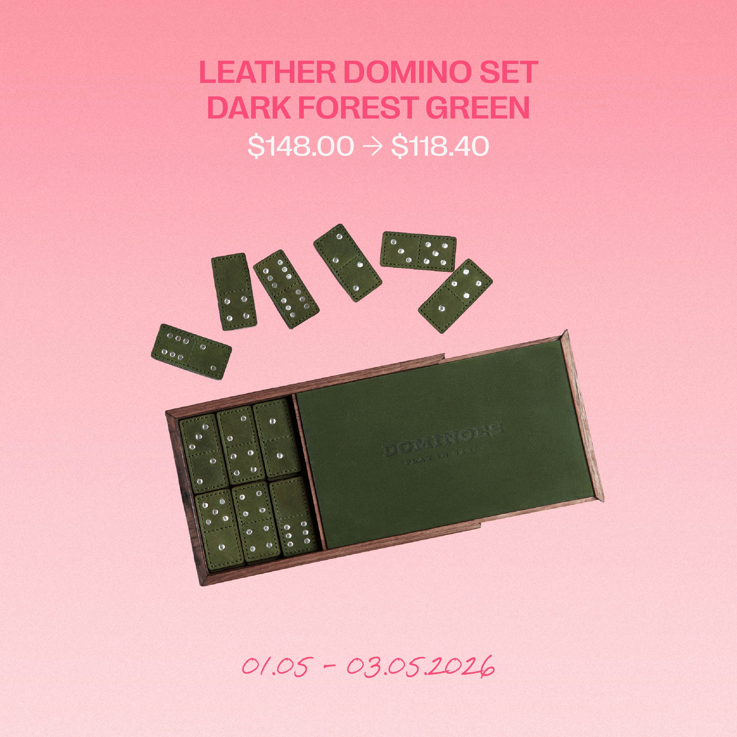 Leather Domino Set