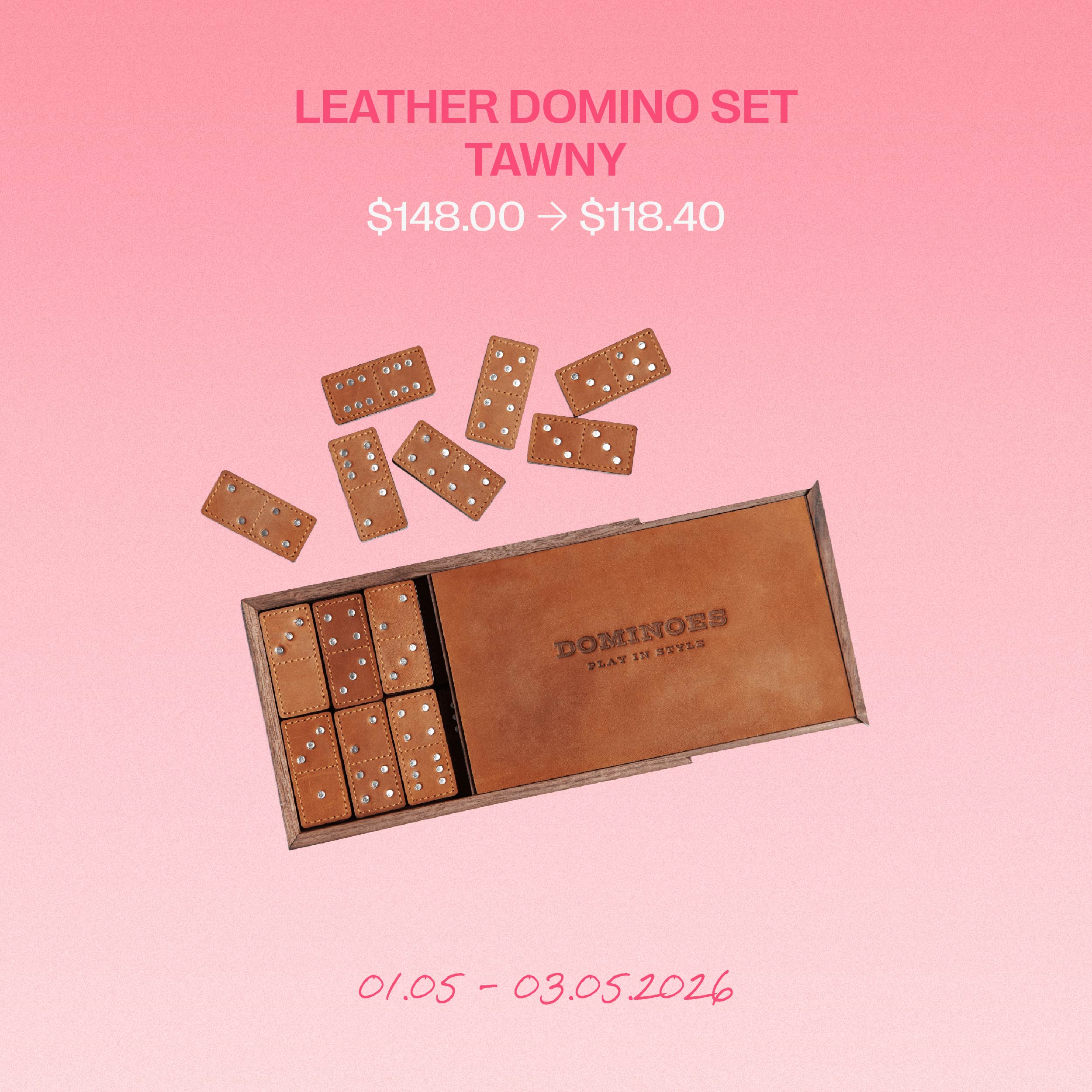 Leather Domino Set